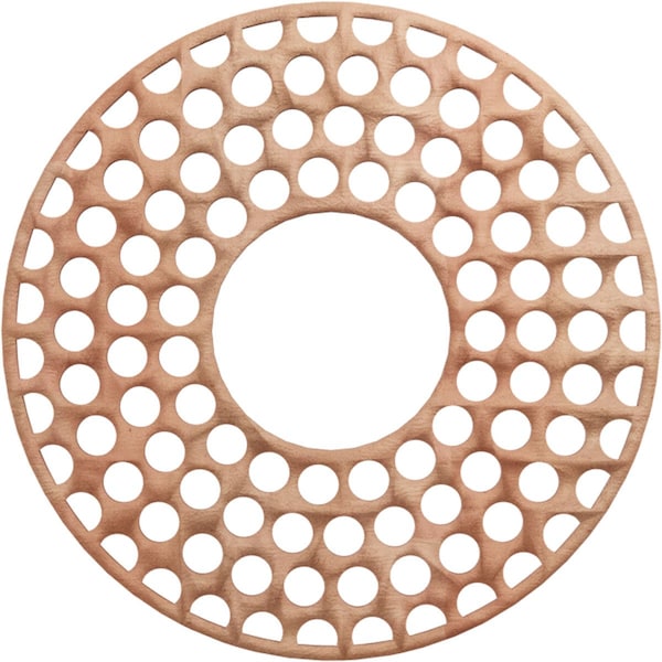 Ekena Millwork Fink Wood Fretwork Pierced Ceiling Medallion, Cherry, 20"OD x 7 1/4"ID x 1/4"T CMWP20X20X0250FFCH - main